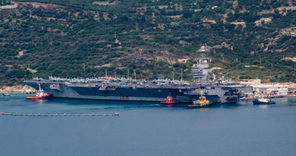 Στη Σούδα ξανά το αεροπλανοφόρο Gerald Ford μετά από σχεδόν έναν μήνα